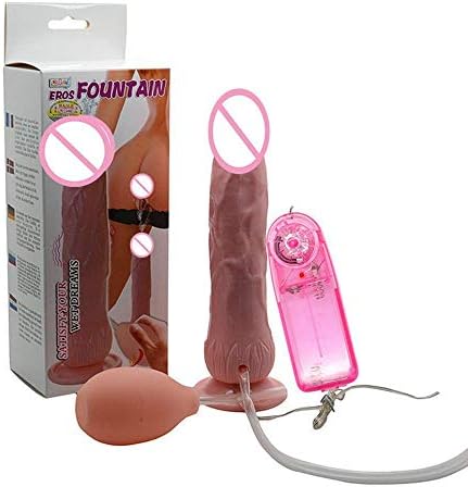Inflatable Funny Fountain Real Squirt Vibrating, Female Funny Toy Didos Vabrator, Erotic Audlt Products,Flesh Color