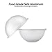 PROMENE 9 Sets DIY Metal Bath Bomb Mold Round Sphere 3 Sizes and 18 Pieces-Aluminum