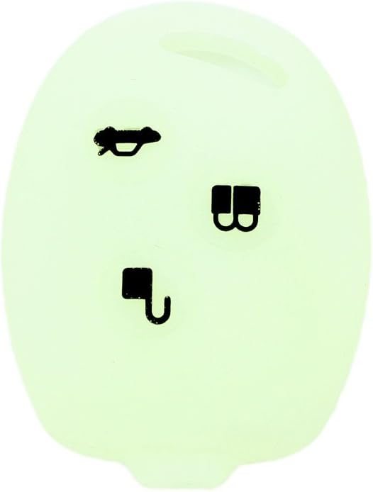 BROVACS Night Glow Silicone Cover Protector Case Holder Skin Jacket Compatible with FORD 3 Button Remote Key Fob CV2707 Translucent