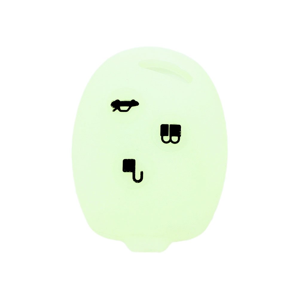 BROVACS Night Glow Silicone Cover Protector Case Holder Skin Jacket Compatible with FORD 3 Button Remote Key Fob CV2707 Translucent