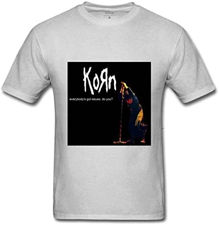 CLIOO korn Tour Poster 2016 T shirts for men M Gray