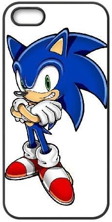 Durable Rubber Cases iPhone 5, 5S Cell Phone Case Black Sonic The Hedgehog Hutzy Protection Cover