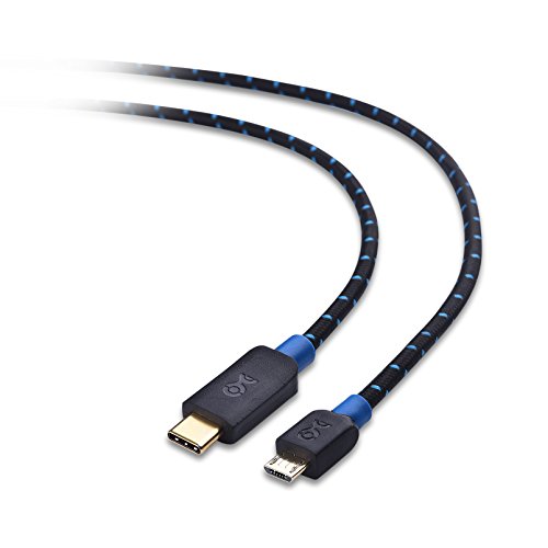Cable Matters USB C to Micro USB Cable (Micro USB to USB-C Cable) with Braided Jacket 9.8 Feet in Black
