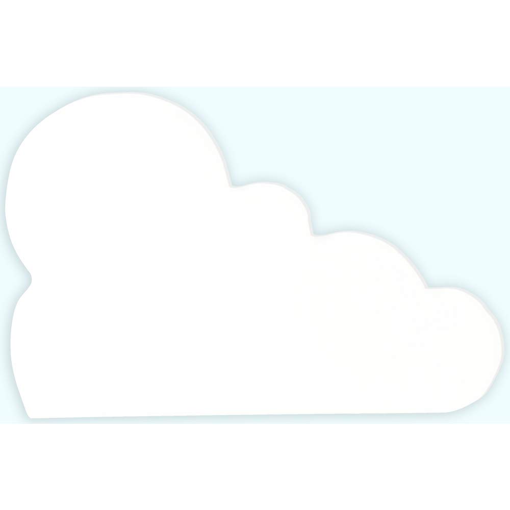 Décopatch Mache Cloud Symbol,1.2 x 12 x 8 cm - White