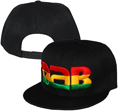 "DAB" Logo Cap Snapback Hat Design Multiple Colors (Rasta)