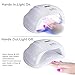 VKOSHA UV LED Nail Lamp, 54W Nail Dryer for Gel and Regular Polish with 36pcs 50,000Hrs Lifetime's Led Beads 4 Automatic Timer Sensor Gels Curing Lamp Professional Nail Art Tools Led Nail Light