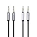 Cable Matters 2-Pack 3.5mm Aux Cable (Headphone Cable, Stereo Cord) in Black 12 Feet