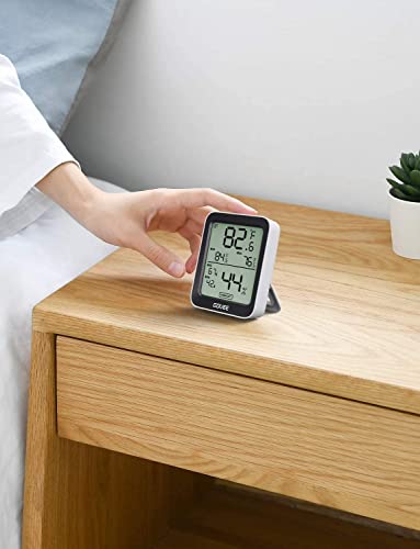 Govee Indoor Hygrometer Thermometer H5075 with Bluetooth App Control | Room Temperature Humidity Meter, 164ft Remote Monitor, Smart Alerts, 2 Years Data Storage Export, for Bedroom Wine Cellar