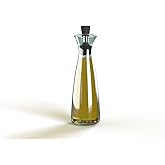 Purelite No Funnel Needed Olive Oil & Vinegar Dispenser Glass Cruet Bottle for Kitchen | Silicone Cap Keeps Oil Fresh Longer 