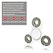 Moopai The Anti-Anxiety Fidget Spinner Helps Focusing Fidget Toys Premium Quality EDC Focus Toy for Kids & Adults Best Stress Reducer Relieves ADHD Anxiety and Boredom (White)