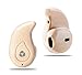 MCigmee Bluetooth Earphone, Mini Invisible In-Ear Headset Wireless Lightweight Headphone with Mic and Hands-Free Calling Stereo (Black)