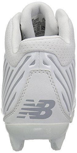 image for New Balance Men's Rush v1 Lacrosse Speed Lacrosse Shoe, White/Silver, 