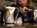 Norse Tradesman XL Viking Drinking Horn Mug - 100% Authentic Beer Horn Tankard With Hardwood Bottom and Ring Engravings | The Eternal, High Polish, approx. 30 oz