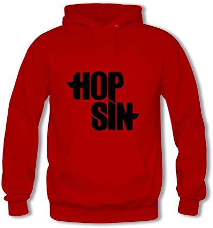 Shan Huang Mens Hoodies Hopsin Logo Red Size XL