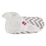 goumiboots - smart, stay on baby booties - 1 pack (S/M chevron stone)