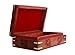 Christmas Thanksgiving Gifts Fine Rosewood Jewelry Trinket Box Keepsake Organizer Handcrafted with Floral Carvings, 6 x 4 inches