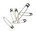School Smart Nickel Plated Steel Safety Pin, Assorted Size (Pack of 50) primary