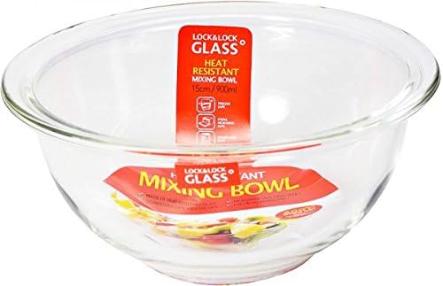 LocknLockGlass Mixing Bowl, 900 ml Llg012,Clear