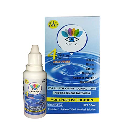 Soft Eye Combo Pack of 4 Pairs of Monthly Color Contact Lenses (Green,Grey,Blue & Hazel) (Zero Power/Lenses Only) With Case & Solution 3 Soft Eye Combo Pack of 4 Pairs of Monthly Color Contact Lenses (Green,Grey,Blue & Hazel) (Zero Power/Lenses Only) With Case & Solution - Image 3
