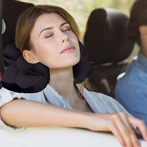 Total Pillow Travel Neck, Head, and Lumbar Support Pillow, Fleece Twistable Travel Pillow Filled