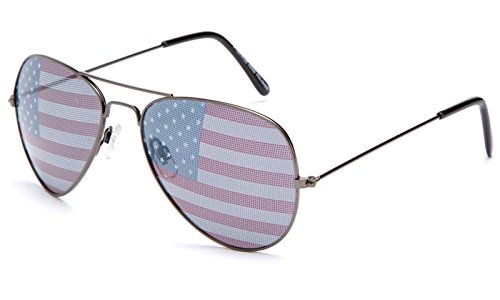 Aviator Us America Flag Novelty Party Glasses Olympic Sports Team