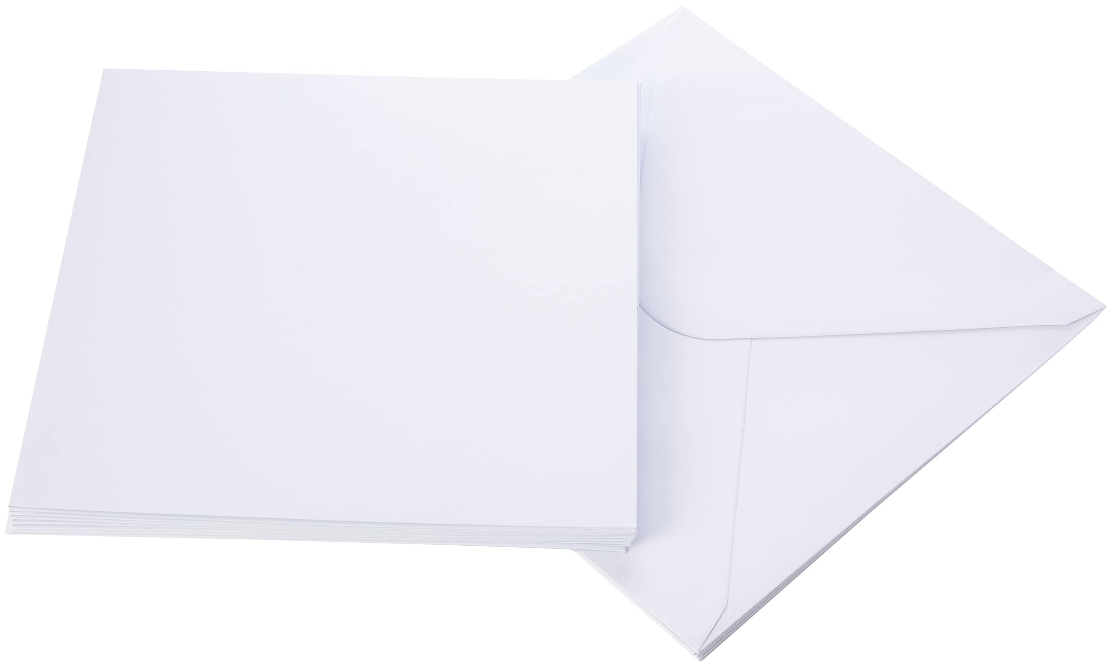 Trimcraft Dovecraft Essentials-Cards & Envelopes-6"x6" White (10 Pack), Paper, 6" x 6"