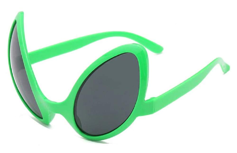 Lovelegis Alien Glasses - UFO - Alien Eyes - Halloween Accessories - Carnival - Fancy Dress - Aliens - ET - Scary - Horror - Adult - Cosplay - Green Black Lenses