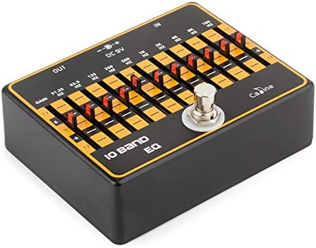 RISHIL WORLD Caline CP-24 DC 9V 10 Band EQ Guitar Effects Pedal True Byass Guitar Equalizer Professional Pedals Single Item.