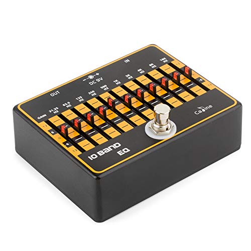RISHIL WORLD Caline CP-24 DC 9V 10 Band EQ Guitar Effects Pedal True Byass Guitar Equalizer Professional Pedals Single Item.