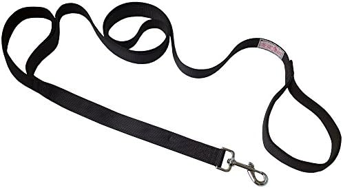 2 Handles Dog Leash 6ft Extra Long Traffic Padded Handle Dual Handles Lead Heavy Duty for Medium Large Dogs, Control Safety Training, Protect Dog in Traffic