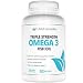 Triple Strength Omega 3 Fish Oil Supplement - Lemon Coated Softgels
