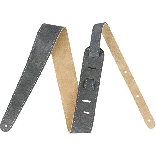 Fender© Reversible Suede Strap - 2 Wide - Gray & Tan