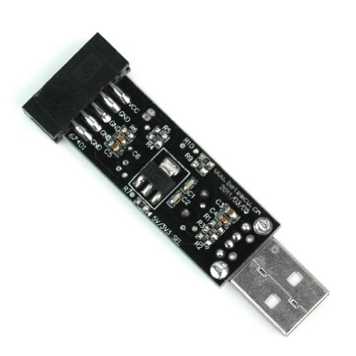 HOT NEW Black USBASP USBISP AVR Programmer USB ATMEGA8 ATMEGA128 + 10 Pin Cable