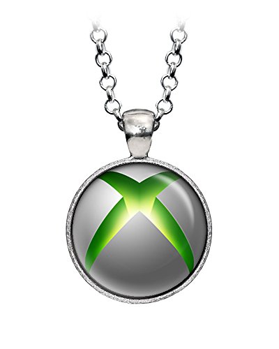 Xbox Necklace, Microsoft Xbox Earrings, Gamer Halo Mario Uncharted Zelda Triforce Metroid Jewelry, Retro Gaming PS4 NES SNES Gifts, Nerd Nerdy Game Present, Geek Geeky Gift