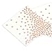 Andaz Press Copper Foil Rose Gold Polka Dot Lunch Napkins, 6.5-inch, 50-Pack, Shiny Metallic Colored for Birthday, Wedding, Baby Shower, Holiday Party, Disposable Tea Party