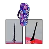 Tenna Tops - For Thick Style Antenna: Flip Flop Purple Sandal Car Antenna Topper - Antenna Ball - Rear View Mirror Dangler - Auto Accessory