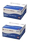 Sterile Alcohol Prep Pads, Antiseptic Latex Free Wipes, Gamma Sterilized, Pack of 400