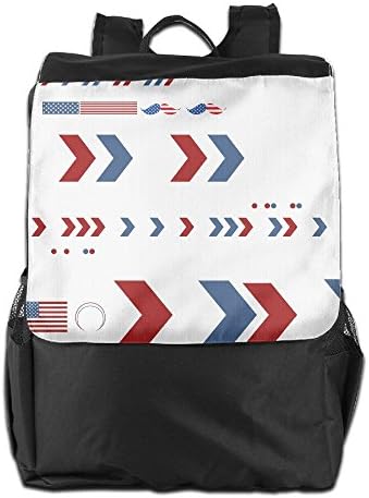4th Of July American Flag Moustache MeowicaOurdoor Travel BackpackFashion