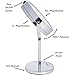 Aqua Elegante 6 Inch LED Makeup Mirror - Double-Sided, Lighted 10x/1x Magnification - Chrome
