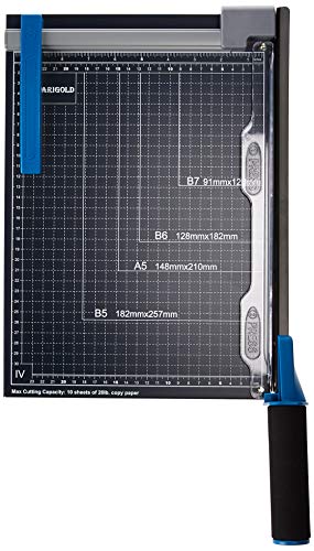 Marigold Professional Metal Base Paper Trimmer Guillotine Cutter, 12" (GL410+)