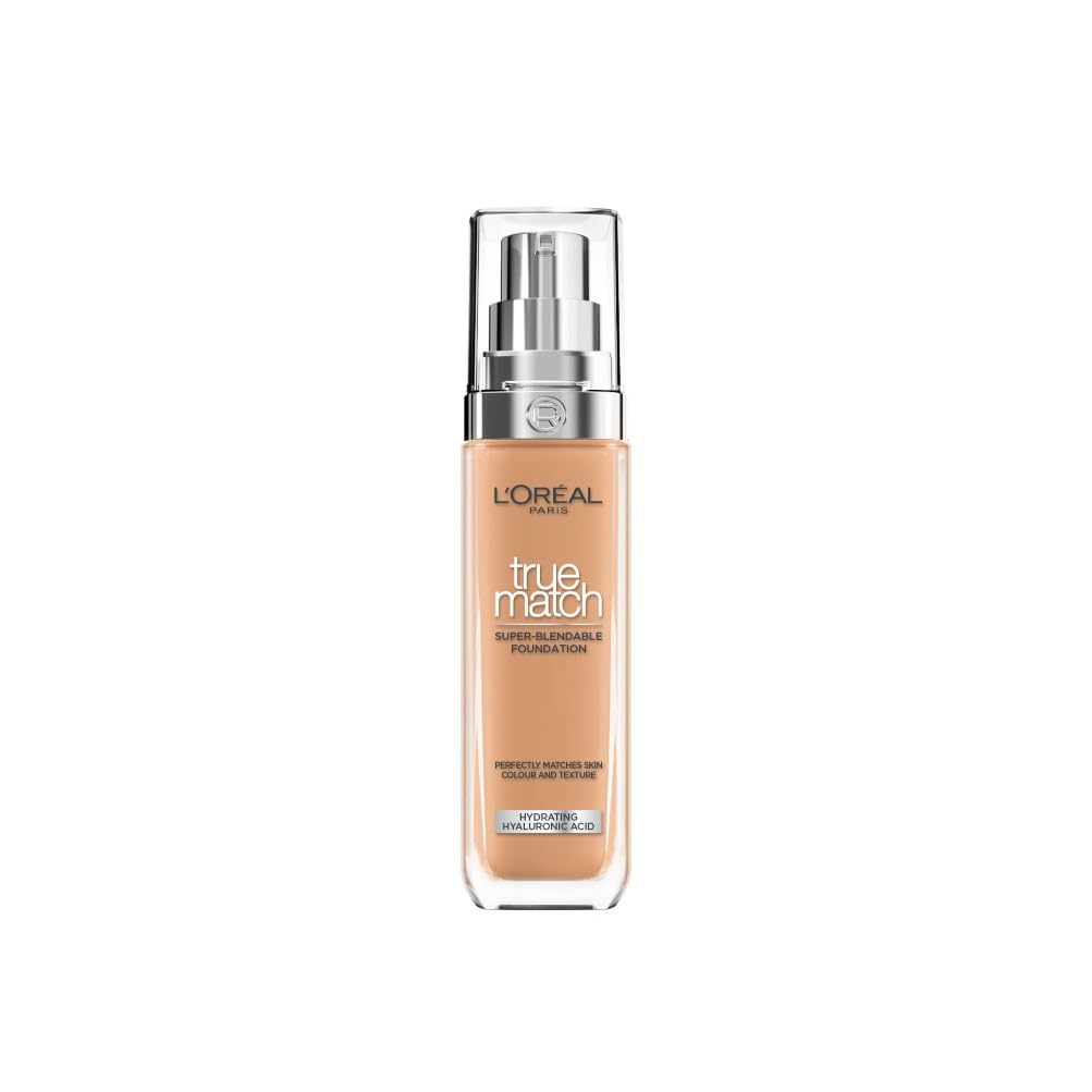 L'Oreal Paris Foundation True Match Liquid Foundation 7W with Hyaluronic Acid & SPF 16 30ml