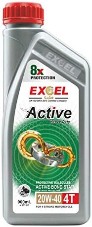 Excel Lube 4T Active Engine Oil For Bike 20W40-900 ML Excel Lube 4T Active Engine Oil For Bike 20W40-900 ML