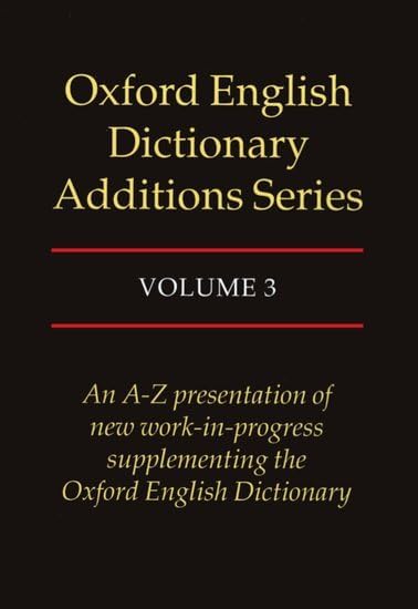 Amazon.com: Oxford English Dictionary Additions Series, Vol. 2