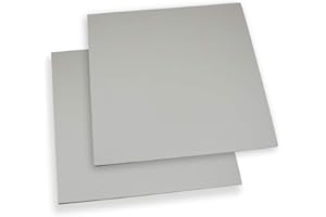 AYB PRODUCTS Gray Large Battleship Linoleum Carve 2 Plates Sheet Studio Print Cut Carving Project Artist Printmaking Lino Art Unmounted Pack (8 x 10)