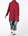 Mordenmiss Women's New Cowl Neck Long Sleeve Tunics Tops M Red