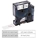 Anycolor 45013 Label Tape Compatible with Dymo D1 Label Tape 45013 S0720530 Black on White 12mm for LabelManager 160 280 420P 210D 360D PnP COLORPOP Label Maker，1/2 in x 23 Ft, 4 Pack