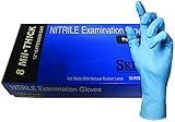SKINTX ET50015-L-BX Medical Grade Examination Glove, Nitrile Synthetic Rubber, 8 mil - 9 mil, Powder-Free, Textured, 12