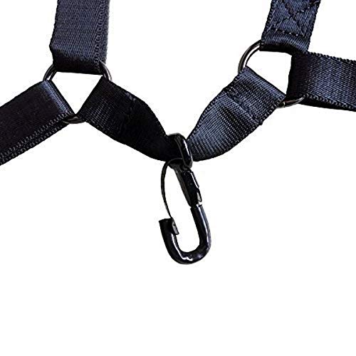 Algol - Professional Adjustable Tenor Alto Saxophone Strap Luxury Leather Snap Metal Hook Harness Double Shoulder Sax Neck Straps