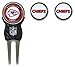 Team Golf NFL Kansas City Chiefs Divot Tool Pack With 3 Golf Ball Markers Divot Tool with 3 Golf Ball Markers Pack, Markers are Removable Magnetic Double-Sided Enamel