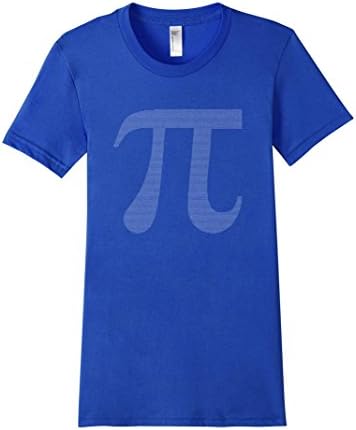 Women's Pi Day Numbers March 14 Cool Science Math Graphic T-Shirt Small Royal Blue